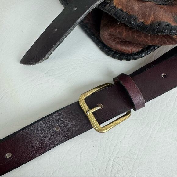 Mark Tigon Western Crossbody Bag‎ Tooled Leather Brown Equestrian Purse Distress - Picture 15 of 15